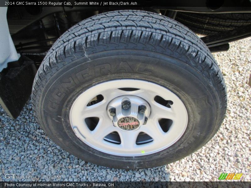 Summit White / Jet Black/Dark Ash 2014 GMC Sierra 1500 Regular Cab