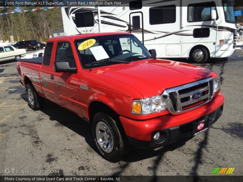 Torch Red / Medium Dark Flint 2008 Ford Ranger XLT SuperCab