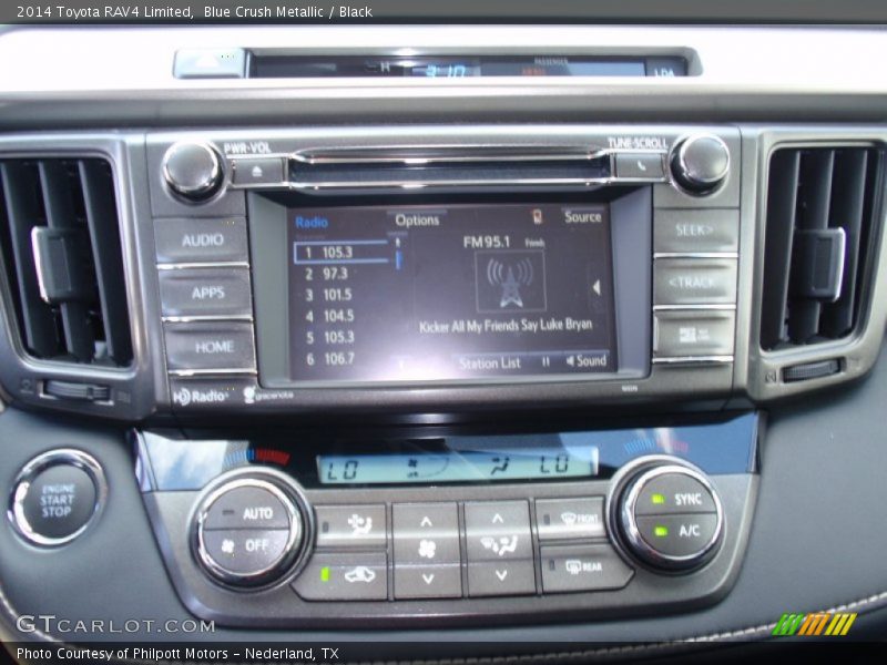 Blue Crush Metallic / Black 2014 Toyota RAV4 Limited