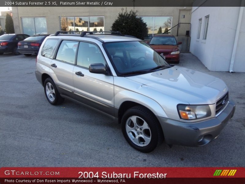 Platinum Silver Metallic / Gray 2004 Subaru Forester 2.5 XS