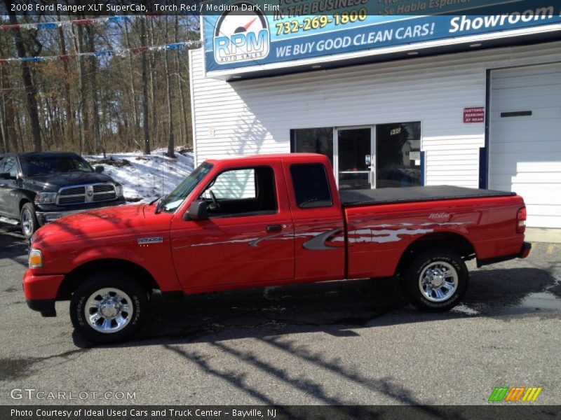 Torch Red / Medium Dark Flint 2008 Ford Ranger XLT SuperCab