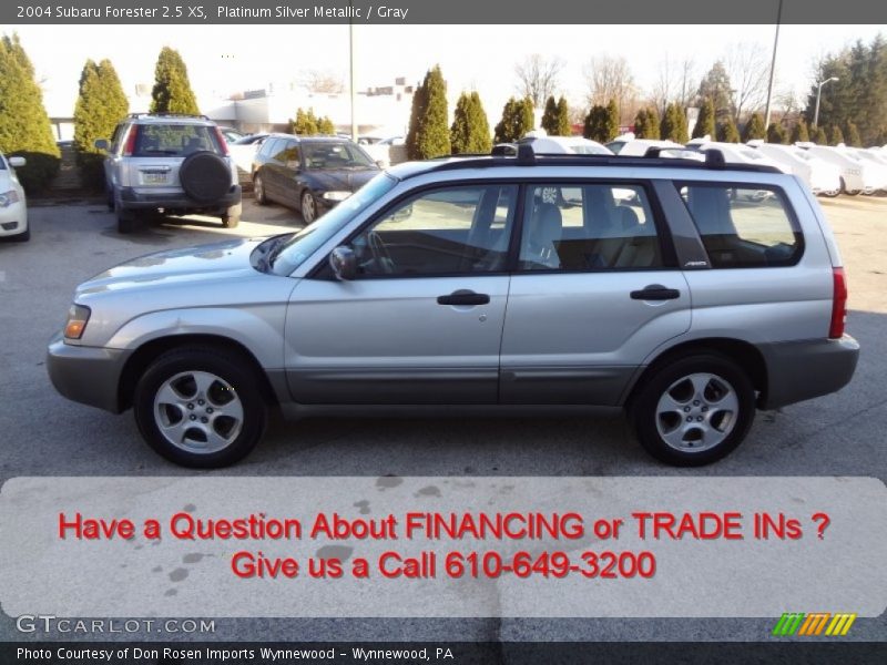 Platinum Silver Metallic / Gray 2004 Subaru Forester 2.5 XS