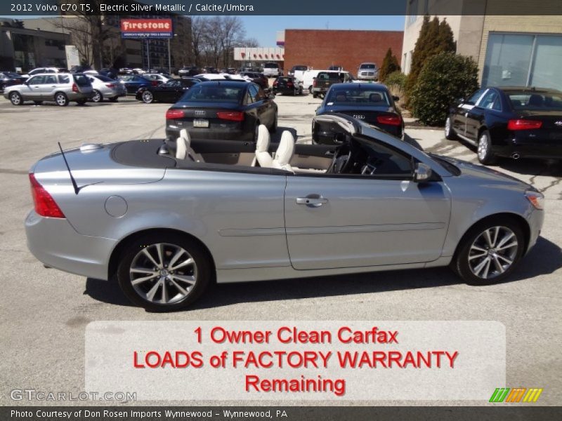 Electric Silver Metallic / Calcite/Umbra 2012 Volvo C70 T5