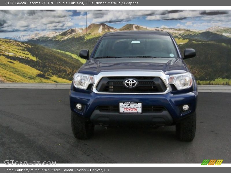 Blue Ribbon Metallic / Graphite 2014 Toyota Tacoma V6 TRD Double Cab 4x4