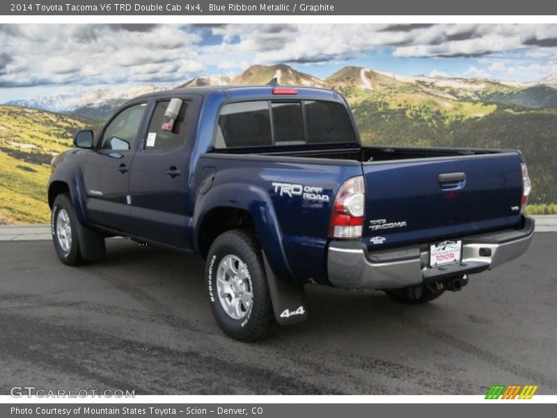 Blue Ribbon Metallic / Graphite 2014 Toyota Tacoma V6 TRD Double Cab 4x4