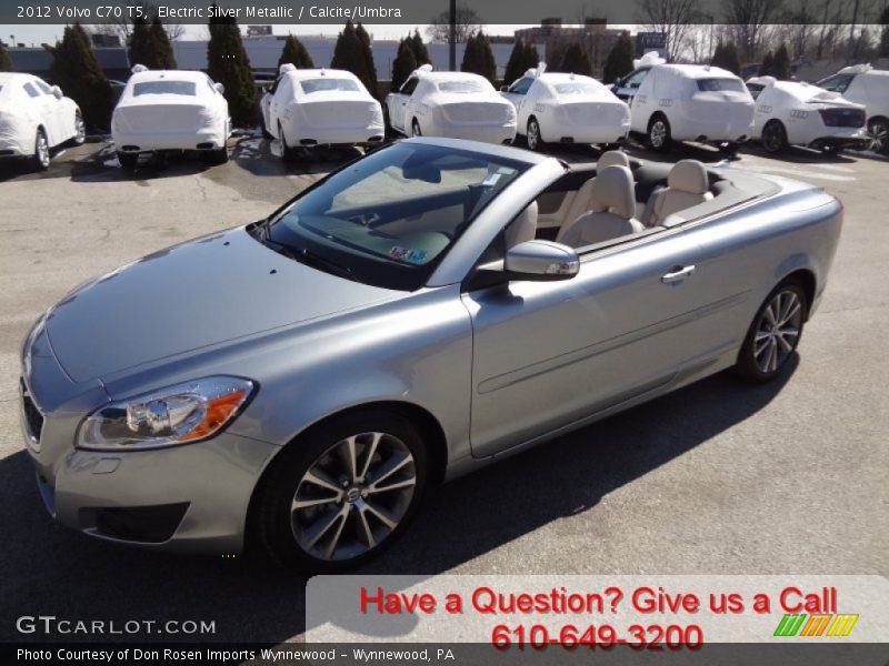 Electric Silver Metallic / Calcite/Umbra 2012 Volvo C70 T5