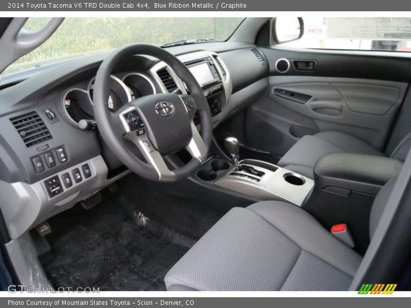 Blue Ribbon Metallic / Graphite 2014 Toyota Tacoma V6 TRD Double Cab 4x4