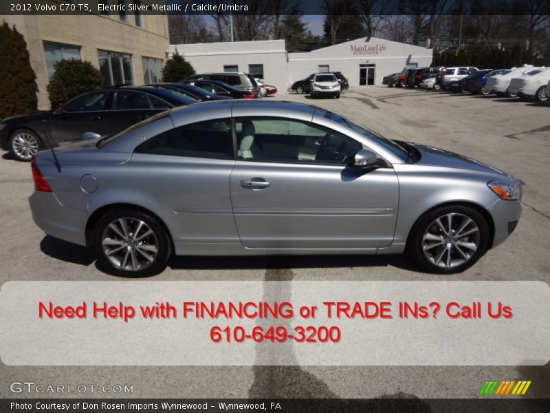 Electric Silver Metallic / Calcite/Umbra 2012 Volvo C70 T5