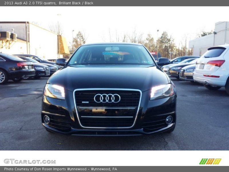 Brilliant Black / Black 2013 Audi A3 2.0 TFSI quattro