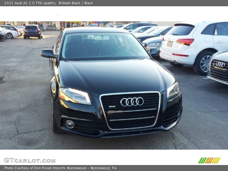 Brilliant Black / Black 2013 Audi A3 2.0 TFSI quattro