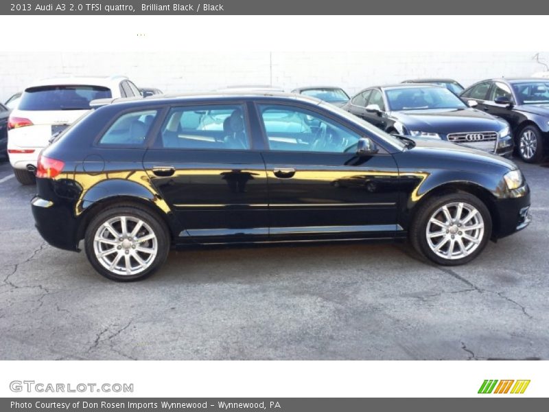 Brilliant Black / Black 2013 Audi A3 2.0 TFSI quattro