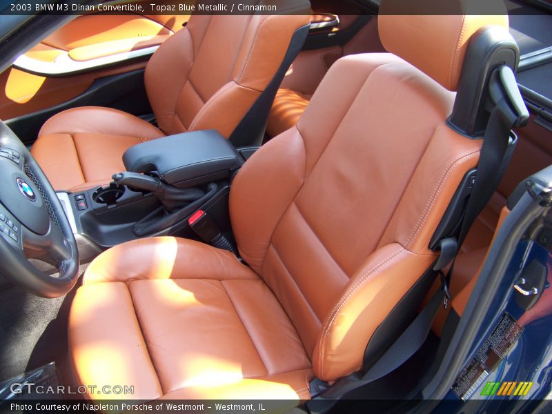 Topaz Blue Metallic / Cinnamon 2003 BMW M3 Dinan Convertible