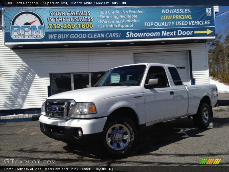 Oxford White / Medium Dark Flint 2008 Ford Ranger XLT SuperCab 4x4