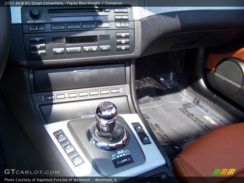 Topaz Blue Metallic / Cinnamon 2003 BMW M3 Dinan Convertible