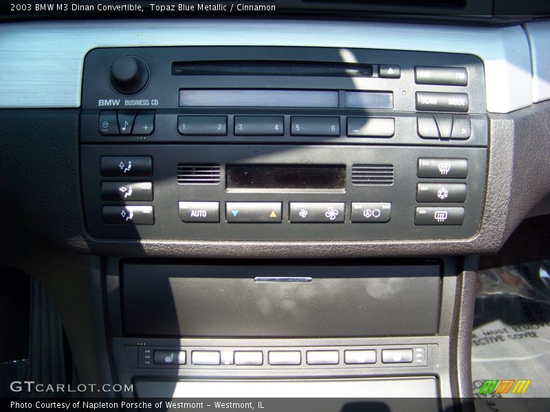 Topaz Blue Metallic / Cinnamon 2003 BMW M3 Dinan Convertible