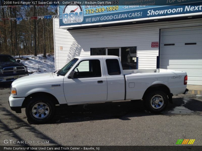 Oxford White / Medium Dark Flint 2008 Ford Ranger XLT SuperCab 4x4