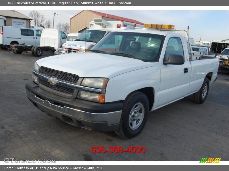 Summit White / Dark Charcoal 2004 Chevrolet Silverado 1500 Regular Cab