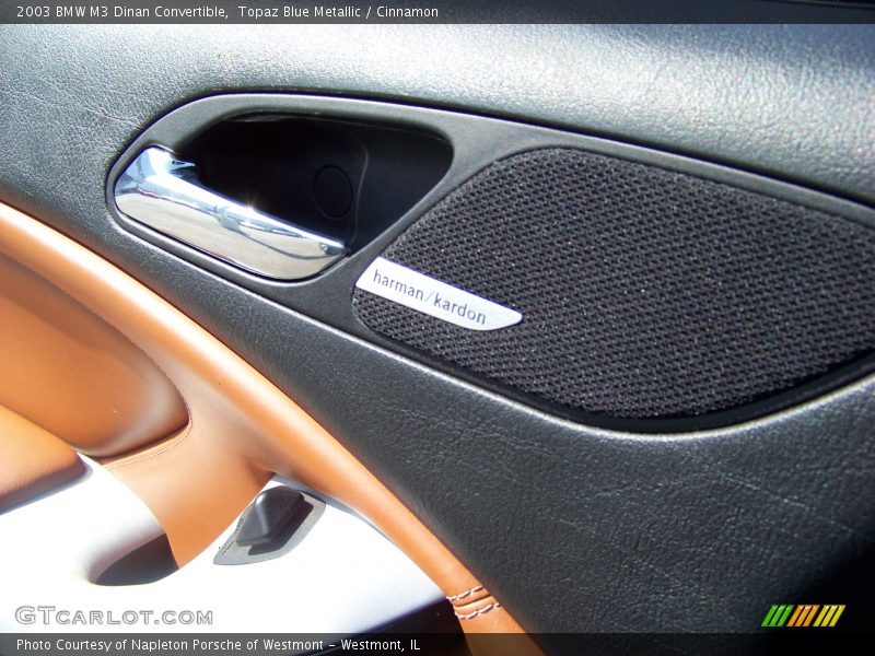 Topaz Blue Metallic / Cinnamon 2003 BMW M3 Dinan Convertible