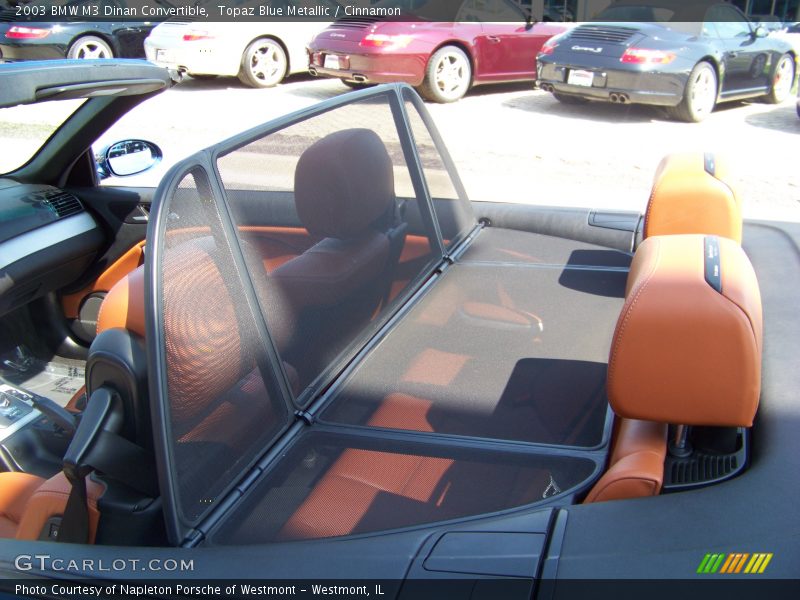 Topaz Blue Metallic / Cinnamon 2003 BMW M3 Dinan Convertible