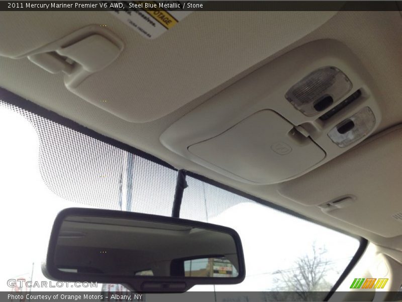 Steel Blue Metallic / Stone 2011 Mercury Mariner Premier V6 AWD