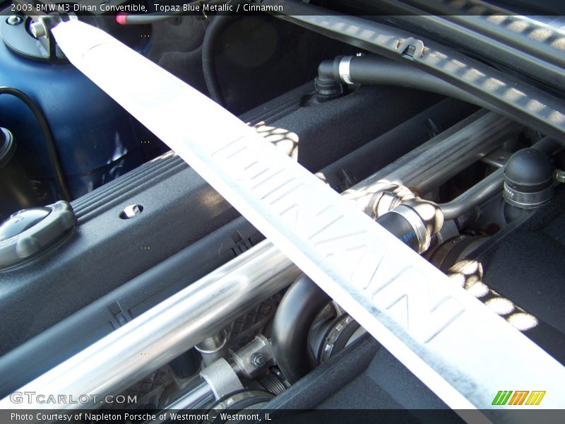 Topaz Blue Metallic / Cinnamon 2003 BMW M3 Dinan Convertible