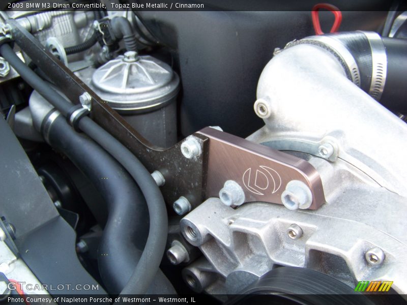 Topaz Blue Metallic / Cinnamon 2003 BMW M3 Dinan Convertible