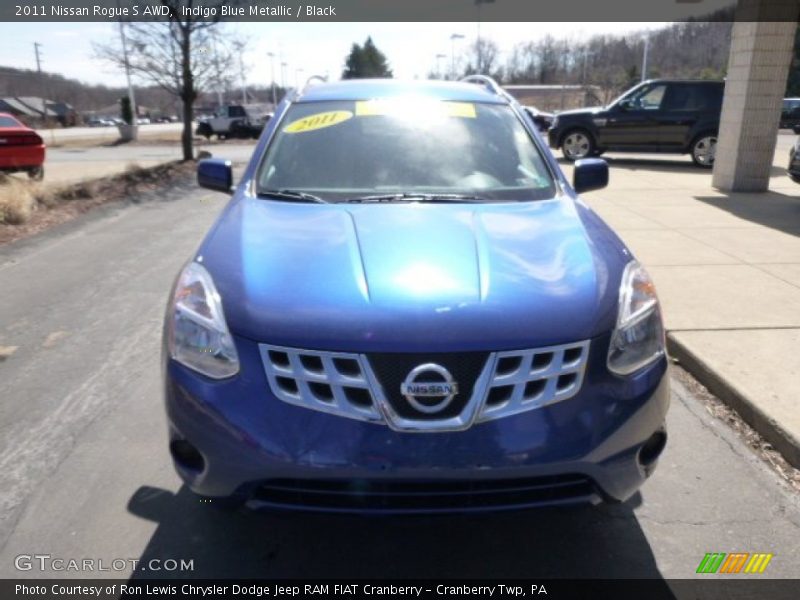 Indigo Blue Metallic / Black 2011 Nissan Rogue S AWD