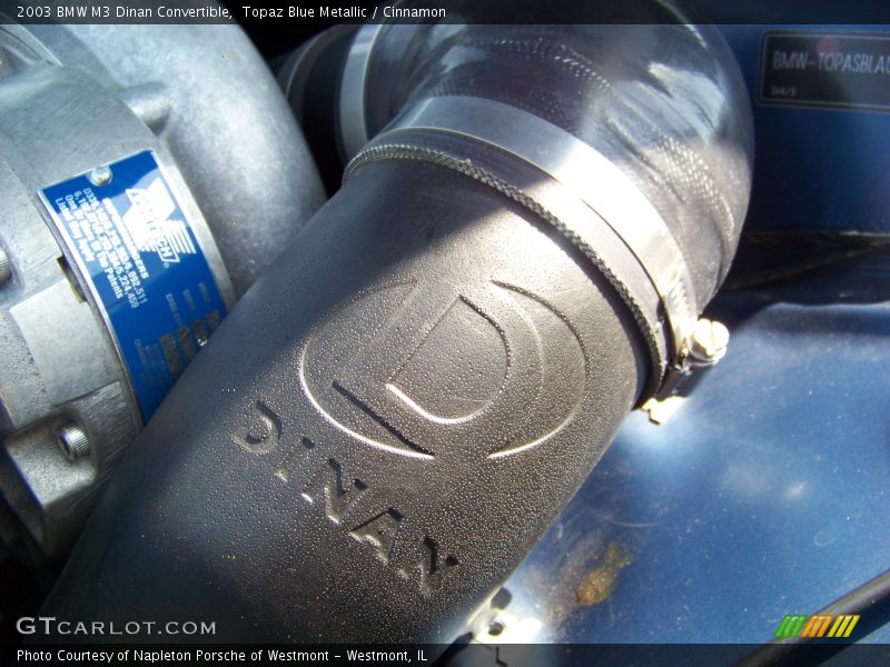 Topaz Blue Metallic / Cinnamon 2003 BMW M3 Dinan Convertible