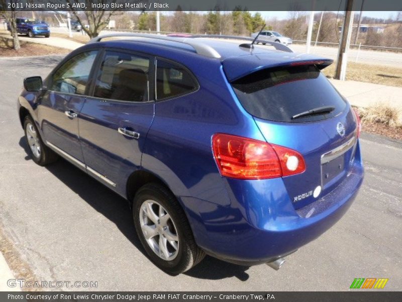 Indigo Blue Metallic / Black 2011 Nissan Rogue S AWD