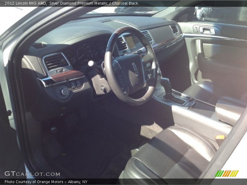 Silver Diamond Premium Metallic / Charcoal Black 2012 Lincoln MKS AWD