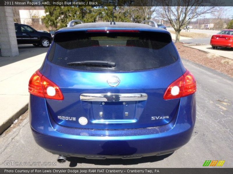 Indigo Blue Metallic / Black 2011 Nissan Rogue S AWD