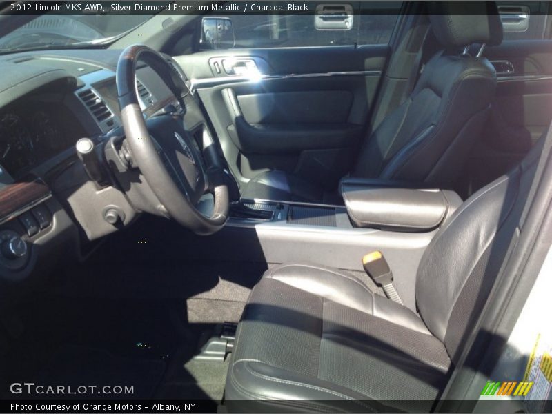 Silver Diamond Premium Metallic / Charcoal Black 2012 Lincoln MKS AWD