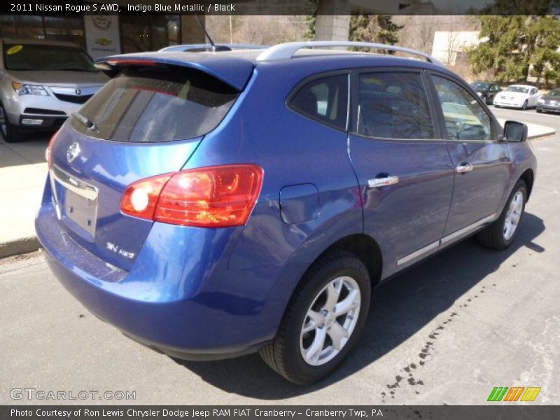 Indigo Blue Metallic / Black 2011 Nissan Rogue S AWD