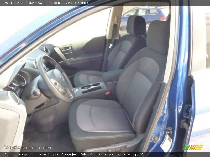 Indigo Blue Metallic / Black 2011 Nissan Rogue S AWD