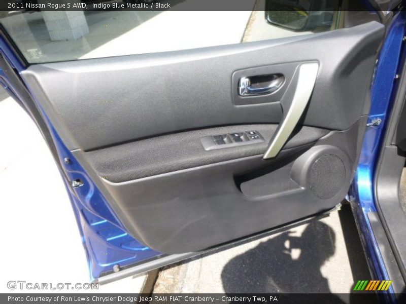 Indigo Blue Metallic / Black 2011 Nissan Rogue S AWD