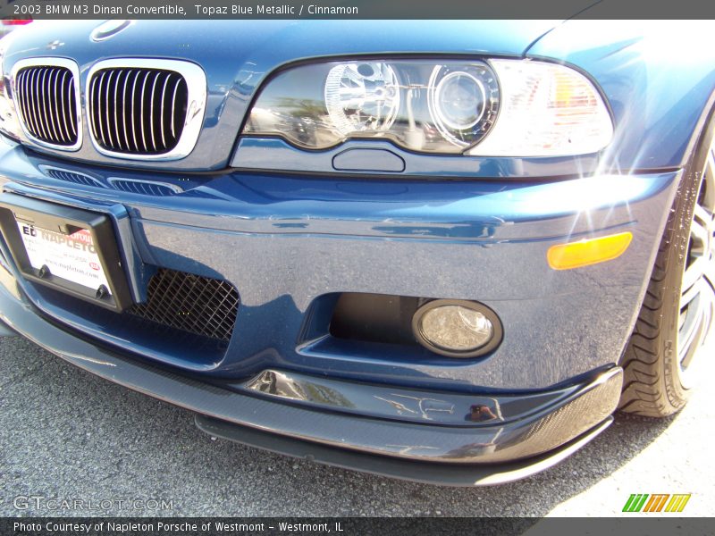 Topaz Blue Metallic / Cinnamon 2003 BMW M3 Dinan Convertible