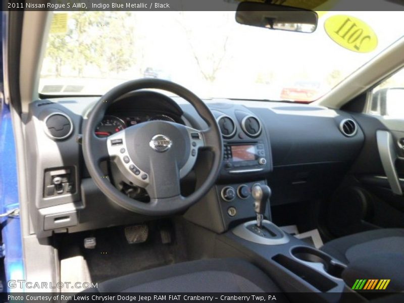Indigo Blue Metallic / Black 2011 Nissan Rogue S AWD