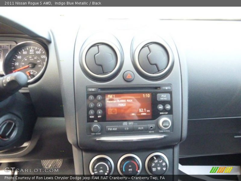 Indigo Blue Metallic / Black 2011 Nissan Rogue S AWD