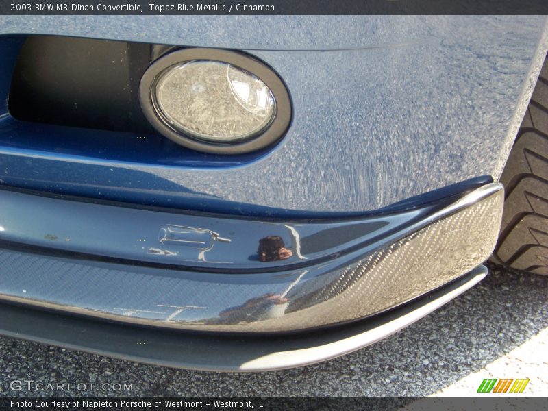 Topaz Blue Metallic / Cinnamon 2003 BMW M3 Dinan Convertible