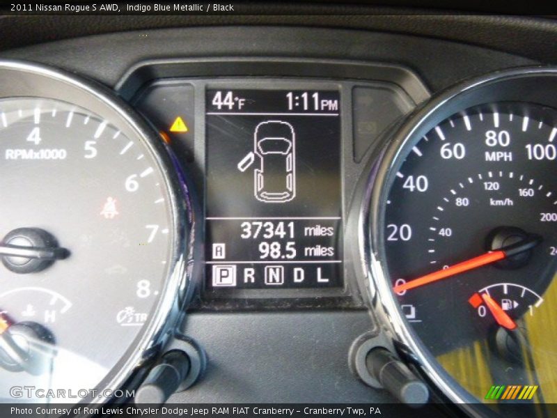 Indigo Blue Metallic / Black 2011 Nissan Rogue S AWD