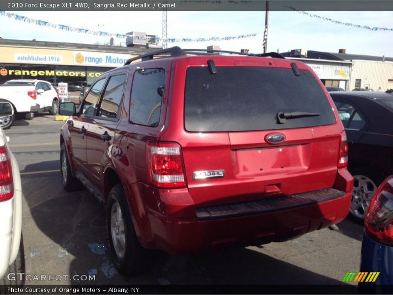 Sangria Red Metallic / Camel 2010 Ford Escape XLT 4WD