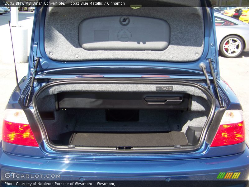 Topaz Blue Metallic / Cinnamon 2003 BMW M3 Dinan Convertible