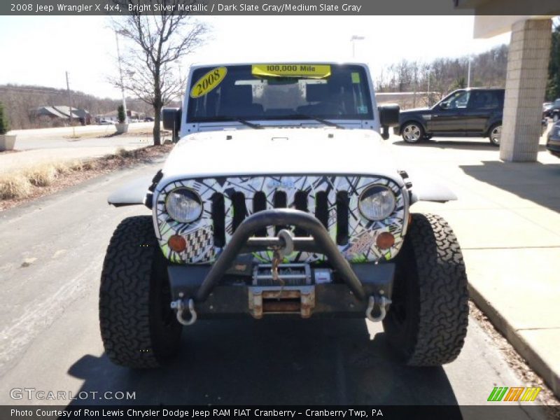 Bright Silver Metallic / Dark Slate Gray/Medium Slate Gray 2008 Jeep Wrangler X 4x4