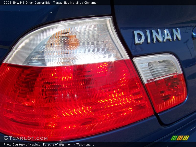 Topaz Blue Metallic / Cinnamon 2003 BMW M3 Dinan Convertible