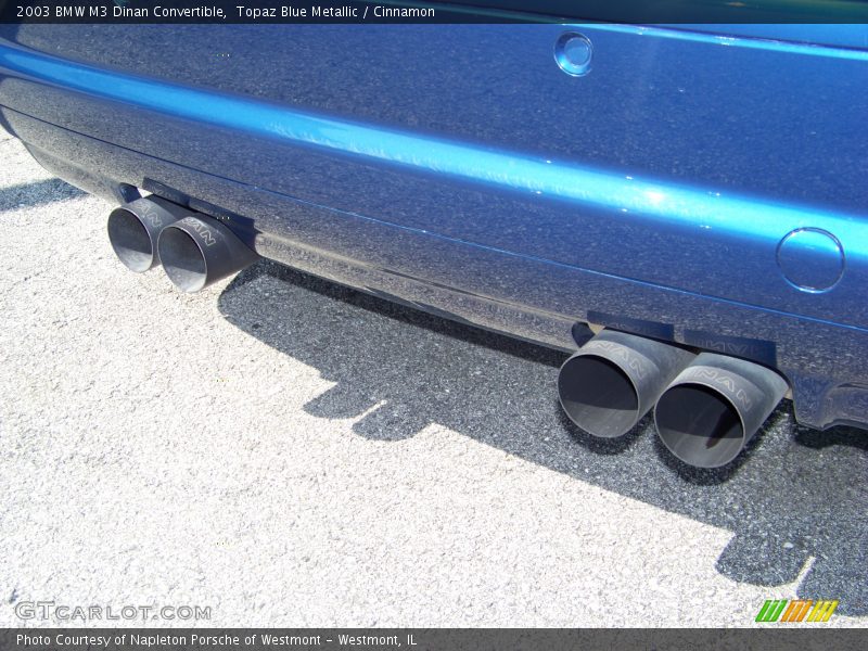 Topaz Blue Metallic / Cinnamon 2003 BMW M3 Dinan Convertible
