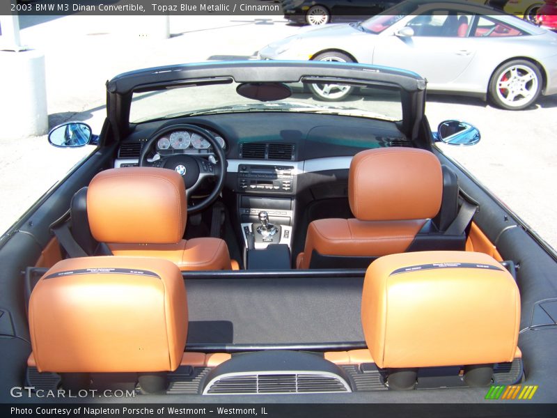 Topaz Blue Metallic / Cinnamon 2003 BMW M3 Dinan Convertible