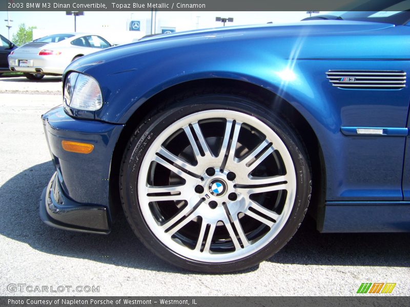Topaz Blue Metallic / Cinnamon 2003 BMW M3 Dinan Convertible