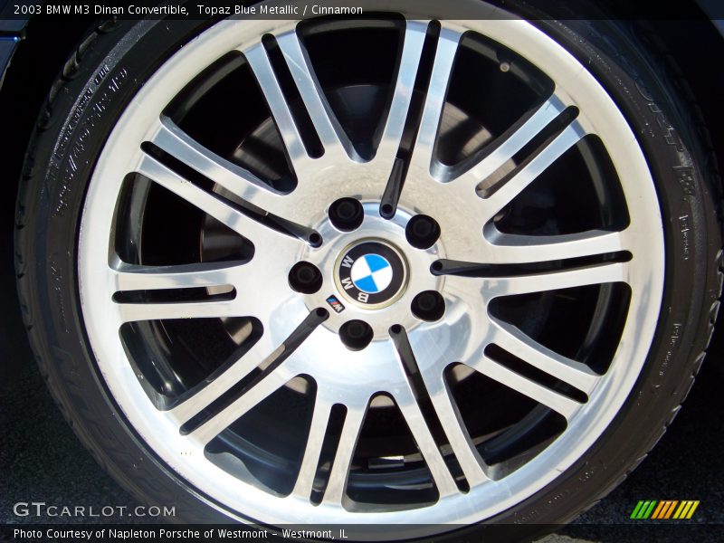 Topaz Blue Metallic / Cinnamon 2003 BMW M3 Dinan Convertible