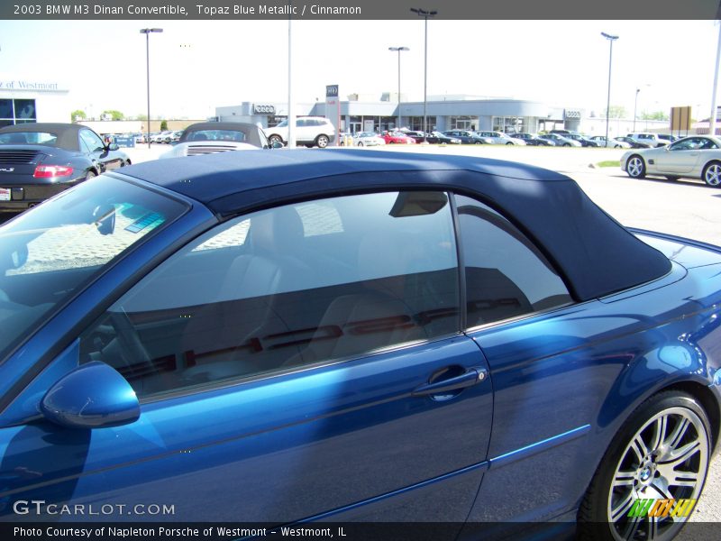 Topaz Blue Metallic / Cinnamon 2003 BMW M3 Dinan Convertible