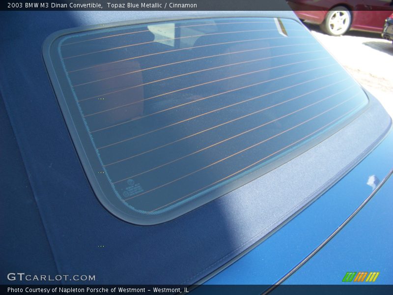 Topaz Blue Metallic / Cinnamon 2003 BMW M3 Dinan Convertible